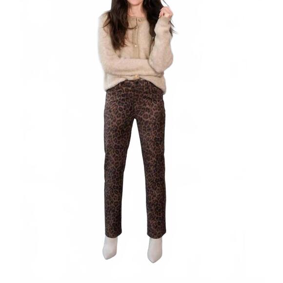 NEW YEST constance trousers in multi leopard - Picture 2 of 5